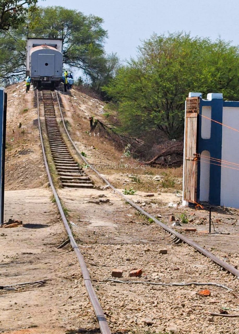 Indian Railways crash test with ARAI