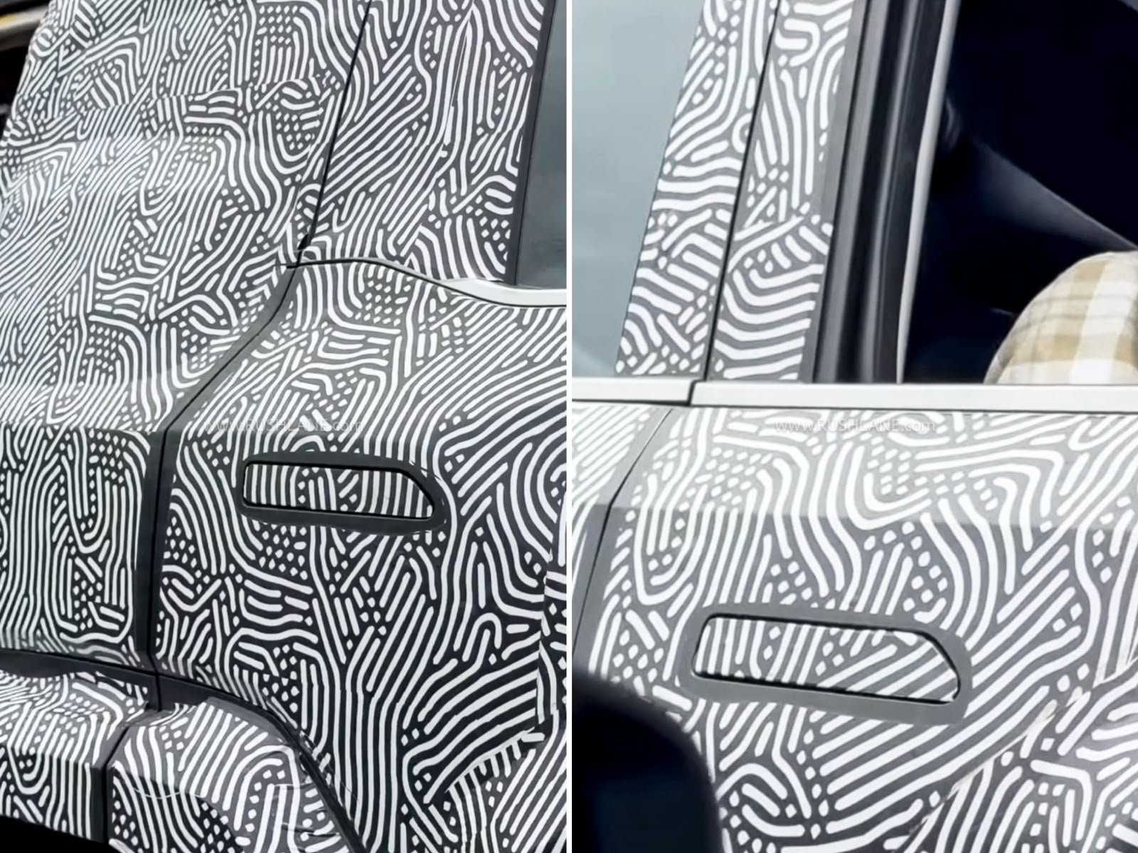 Mahindra Vision S spied - flush door handles