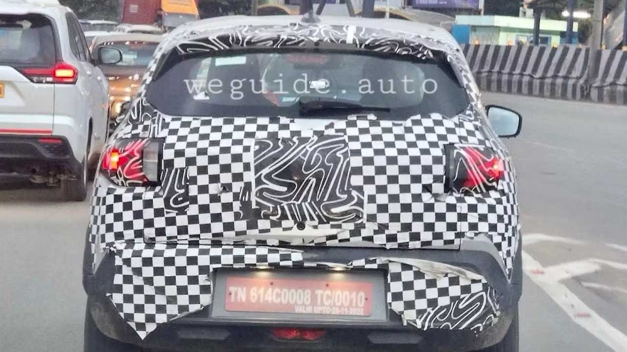 Renault Kwid facelift interior and exterior spied