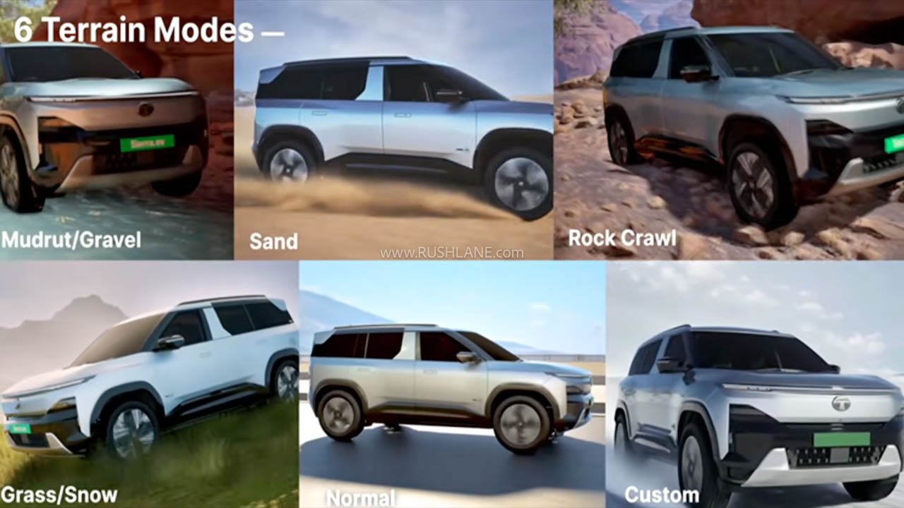 Tata Sierra EV Terrain Mode