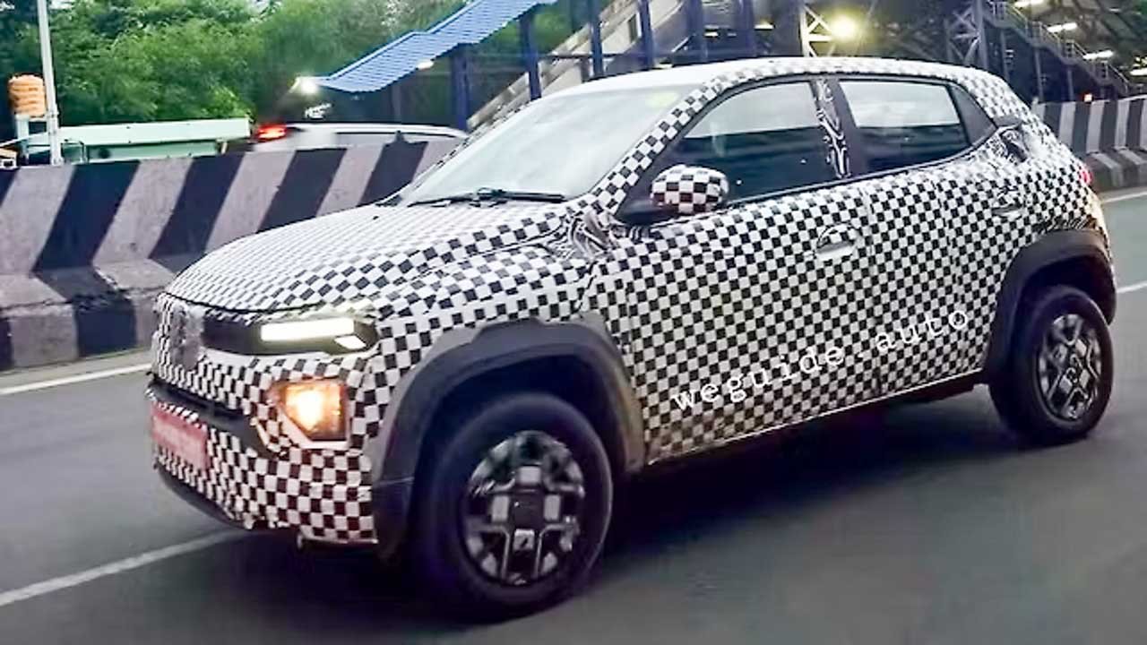 Renault Kwid facelift interior and exterior spied