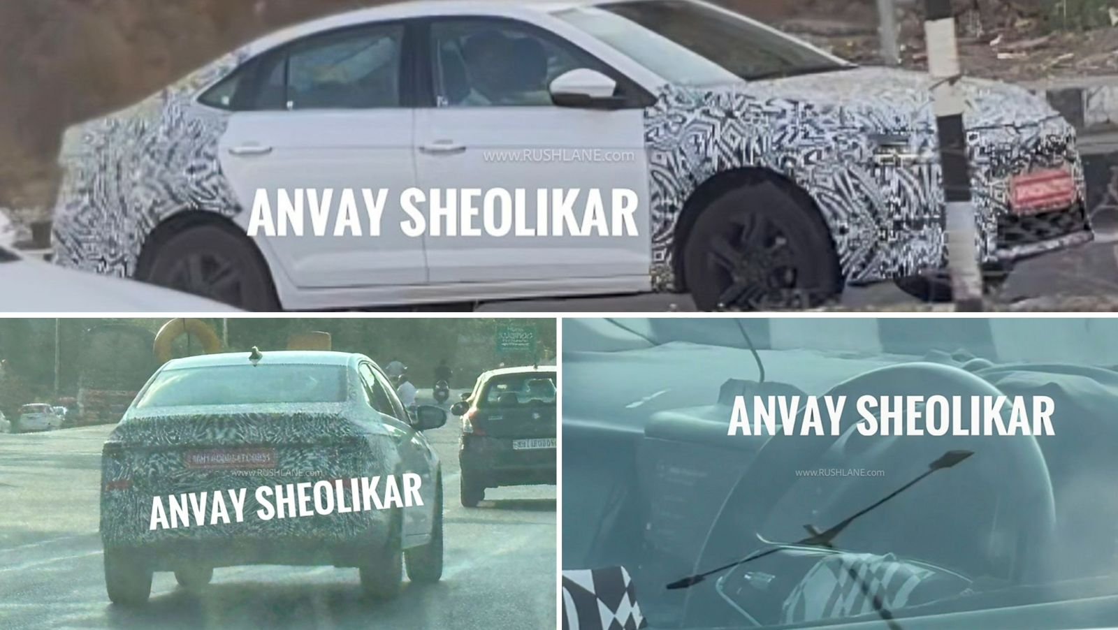 2026 Skoda Slavia facelift spied
