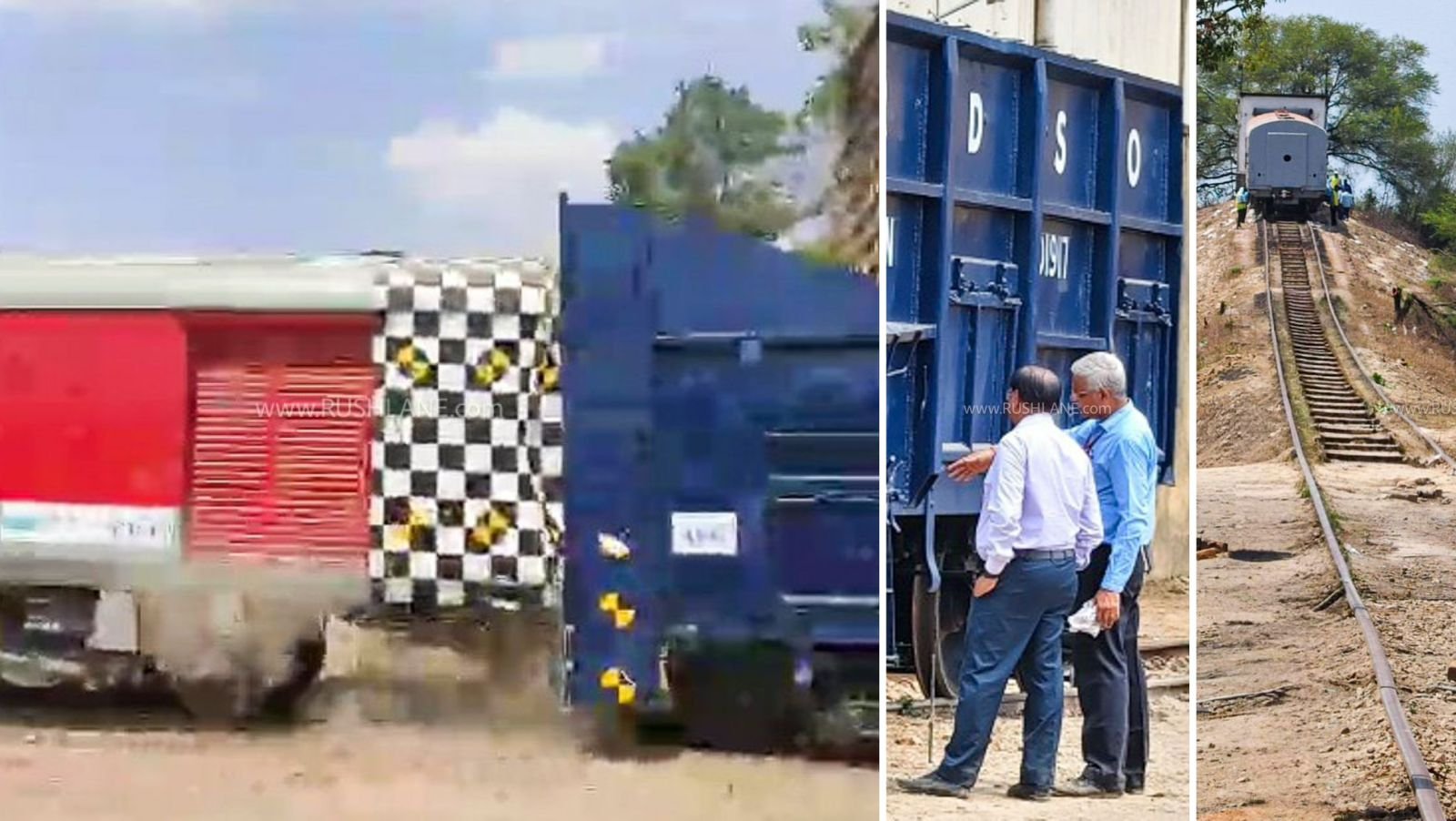 Indian Railways crash test with ARAI