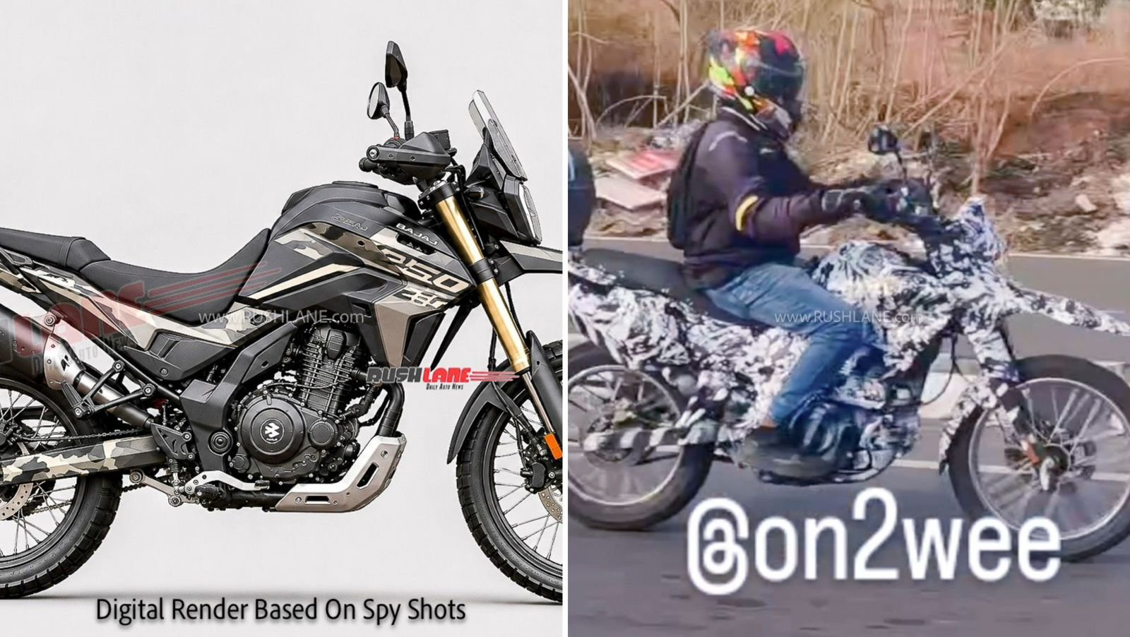 New Bajaj ADV motorcycle spied
