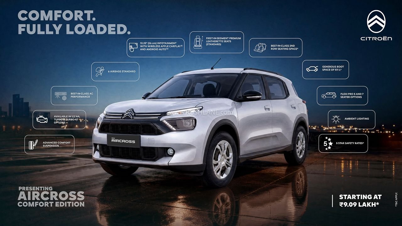 New Citroen Aircross Comfort Edition